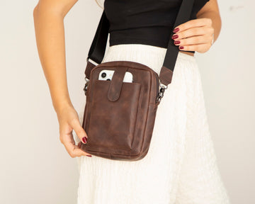 Sac bandoulière en cuir Pisa