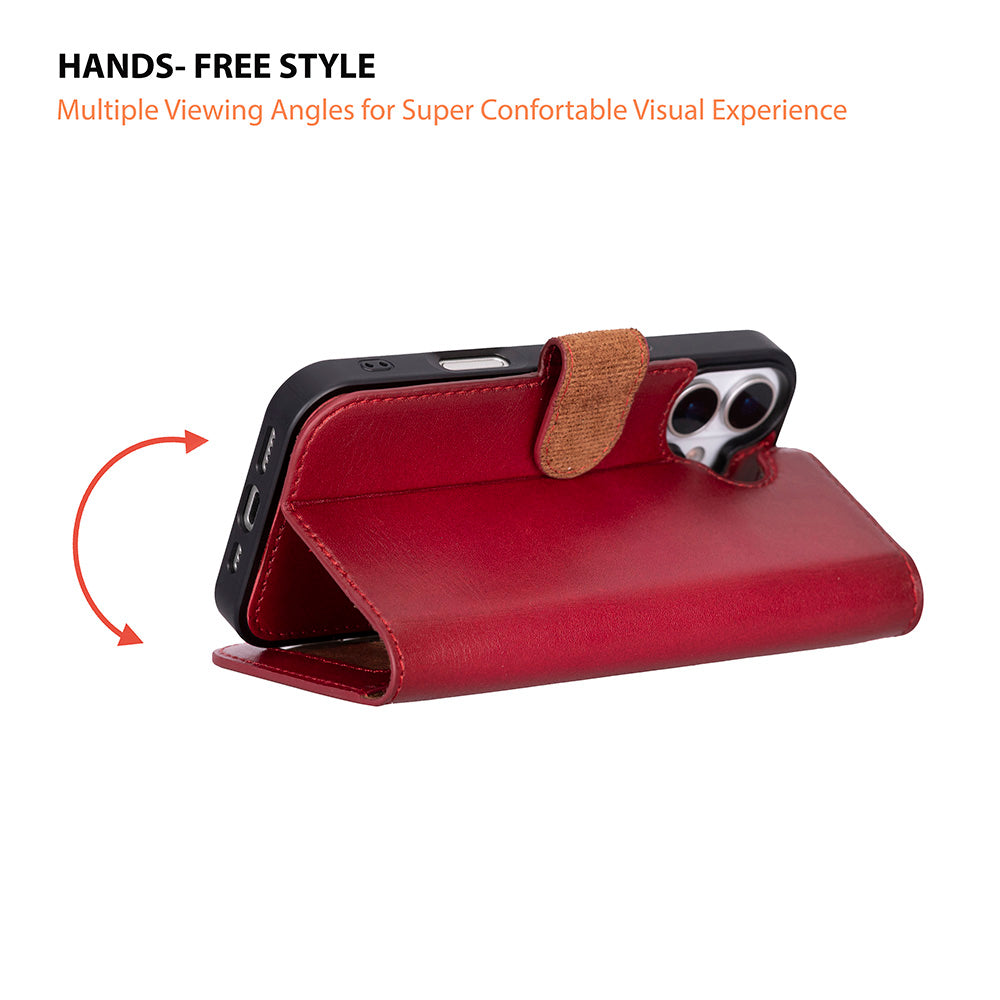 Magic iPhone 17 Leather Detachable Wallet Case