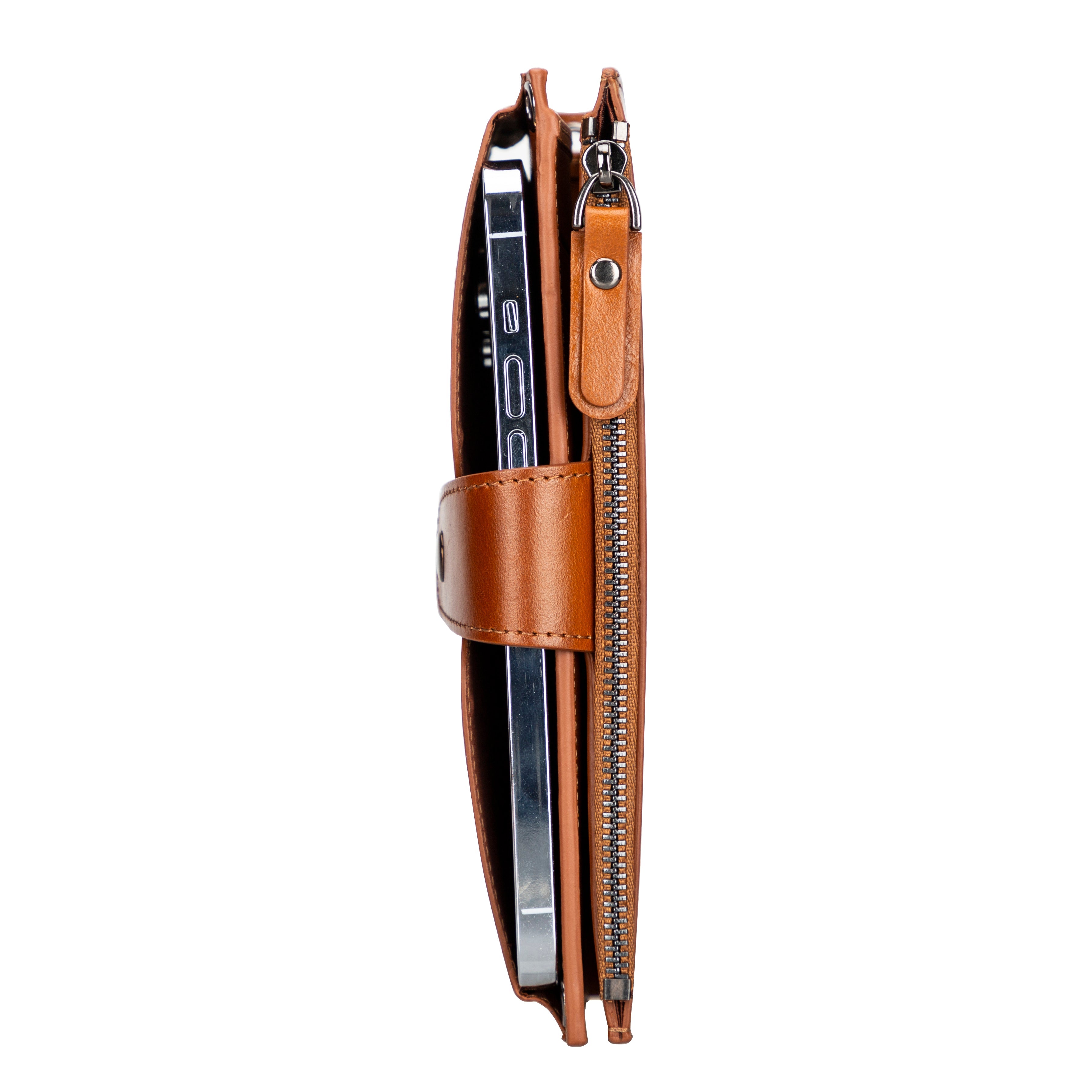 Portefeuille bandoulière en cuir Lozan 