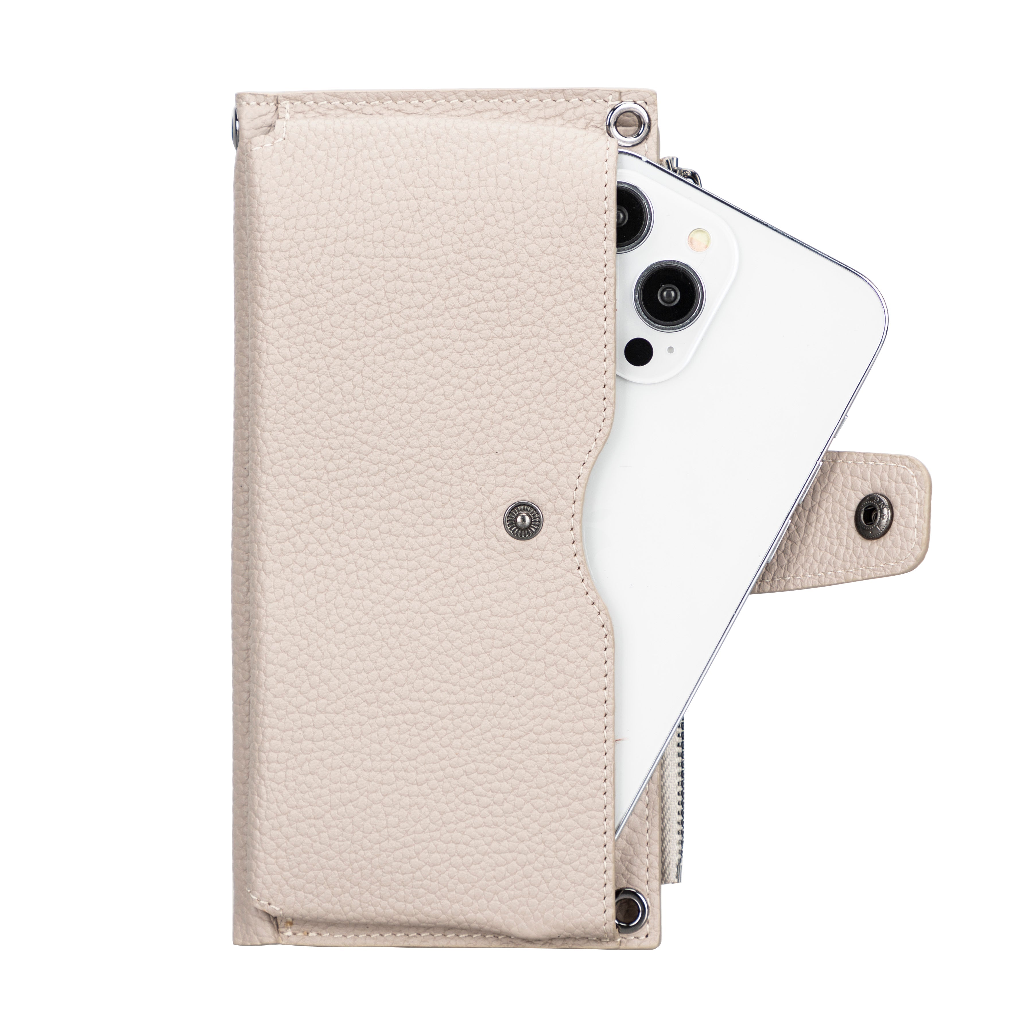 Portefeuille bandoulière en cuir Lozan 