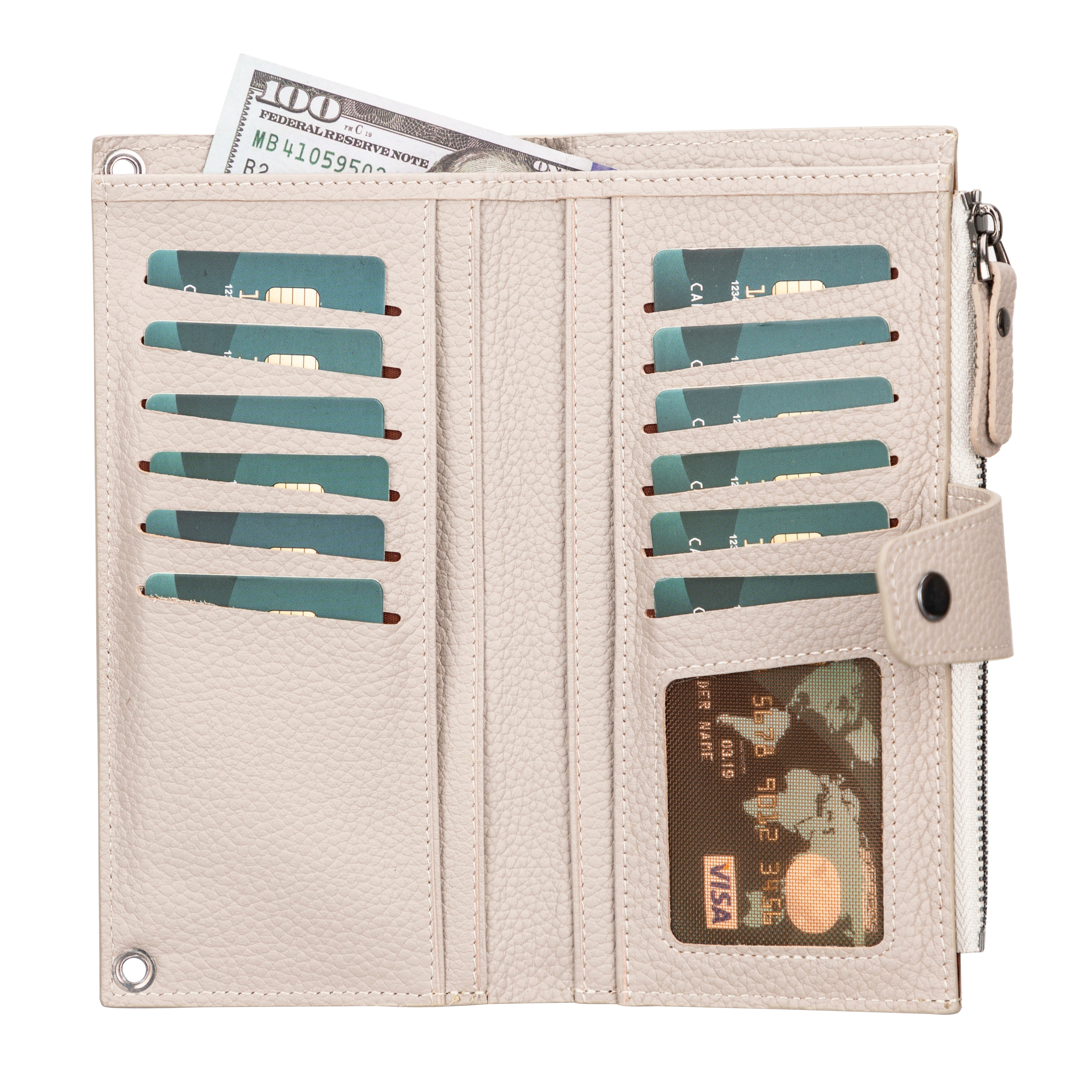 Portefeuille bandoulière en cuir Lozan 