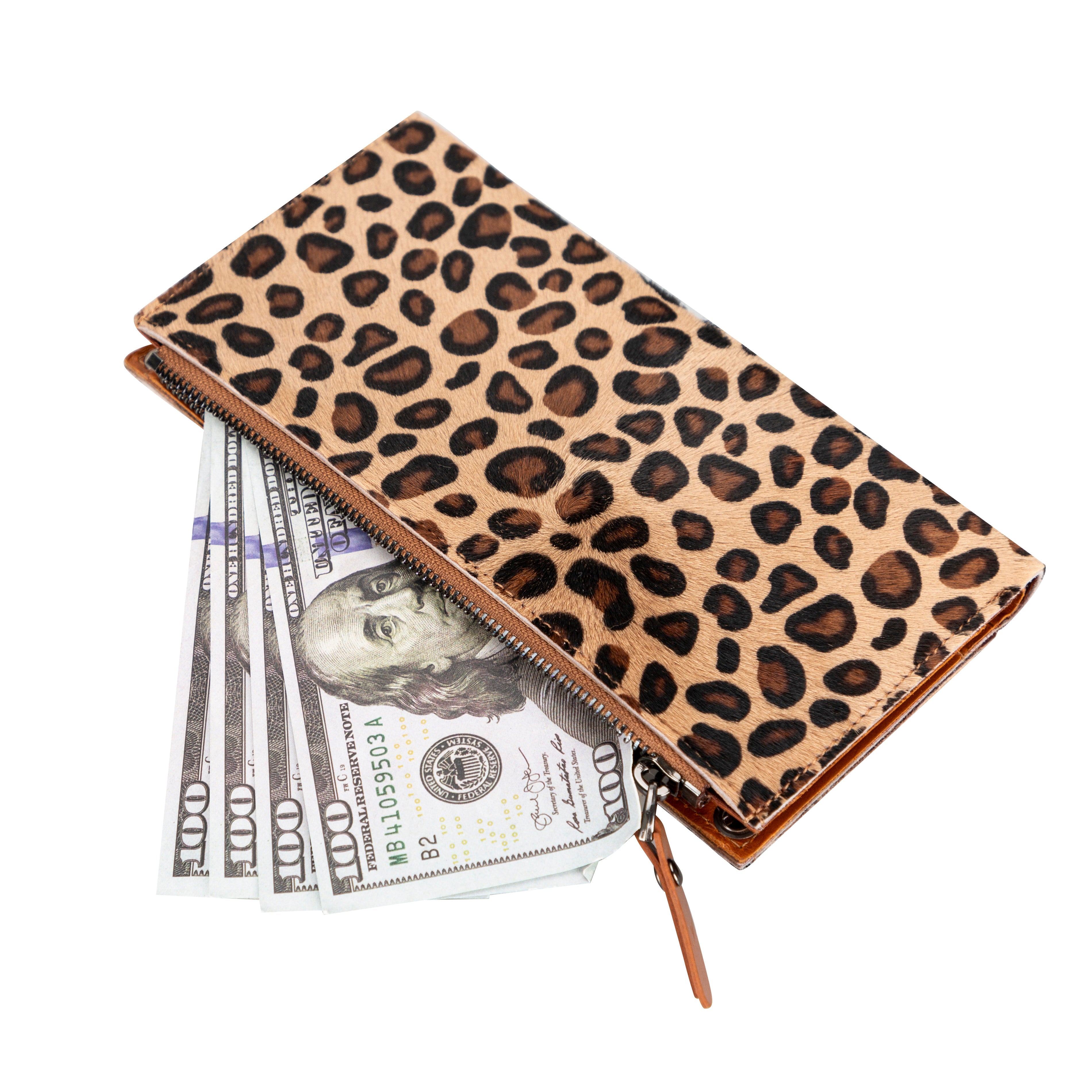 Portefeuille bandoulière en cuir Lozan 