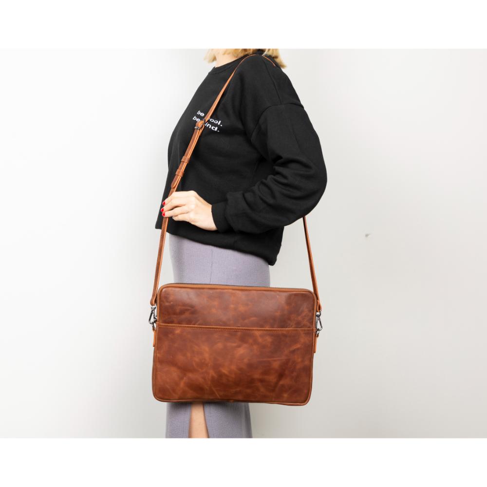 Housse fine en cuir Leeds pour ordinateur portable/tablette
