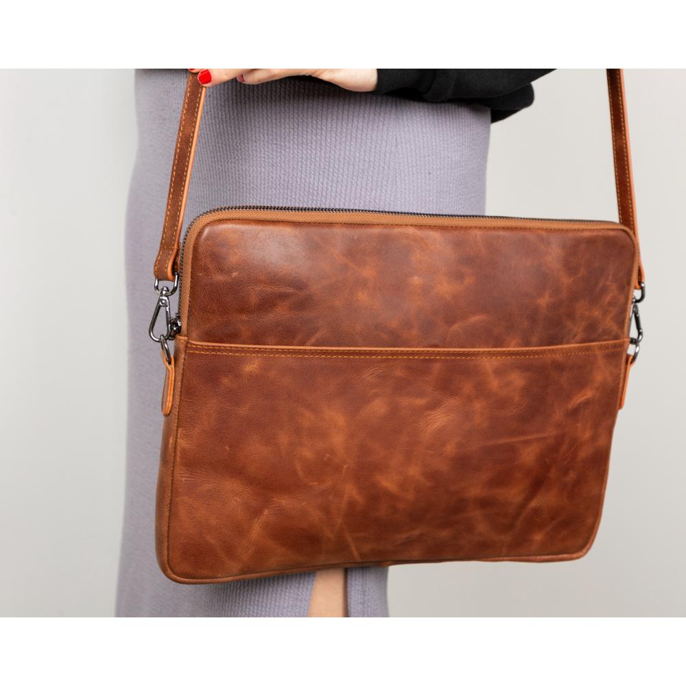 Housse fine en cuir Leeds pour ordinateur portable/tablette