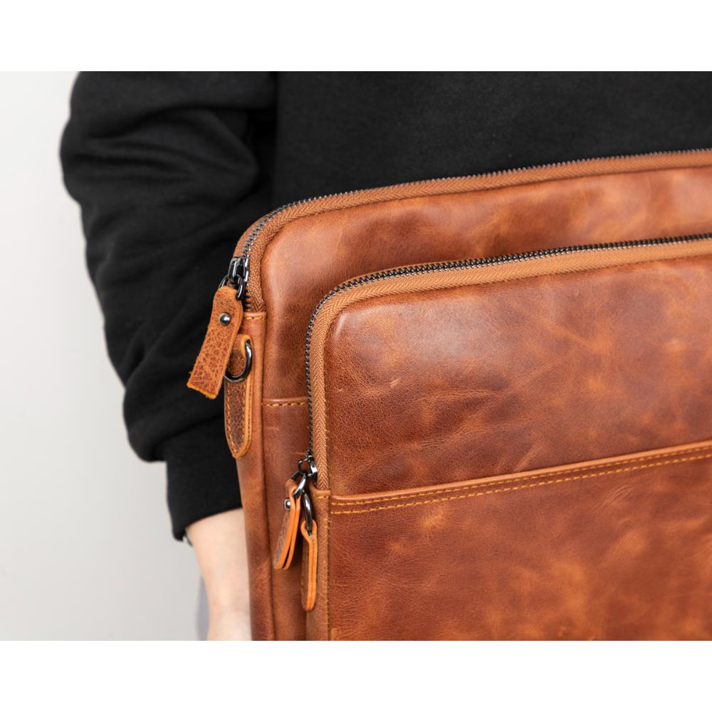 Housse fine en cuir Leeds pour ordinateur portable/tablette