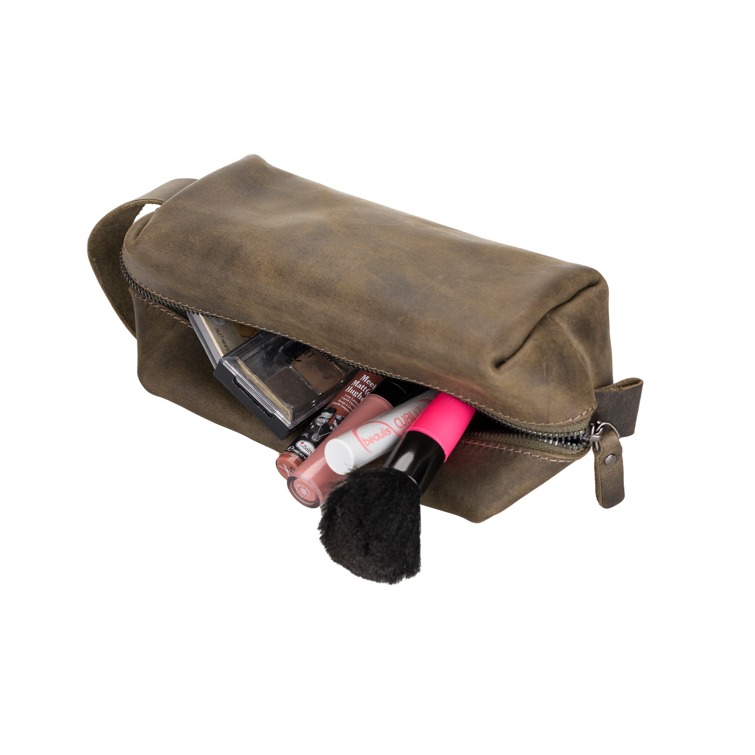 Trousse de toilette Eve en cuir, taille XL