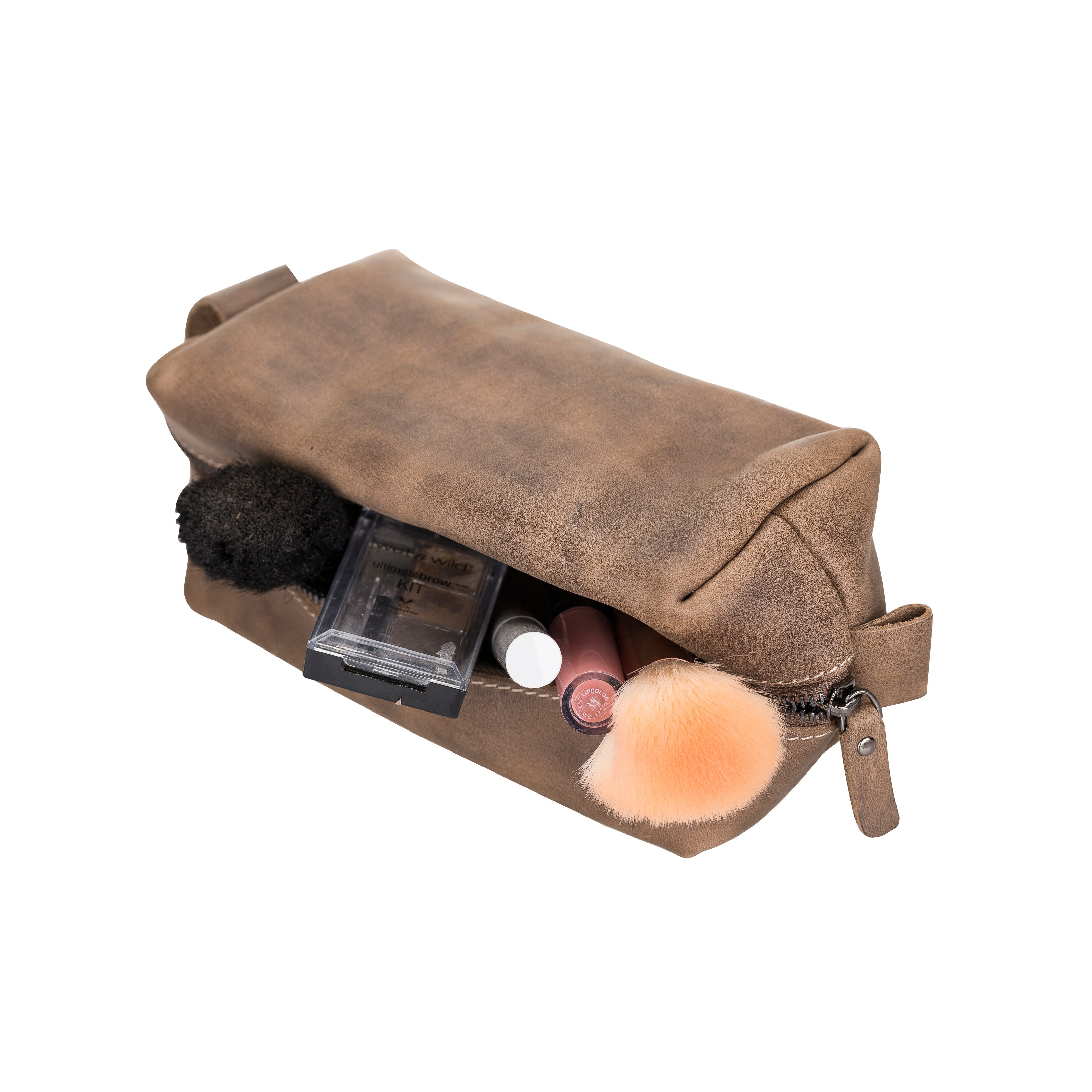 Trousse de toilette Eve en cuir, taille XL