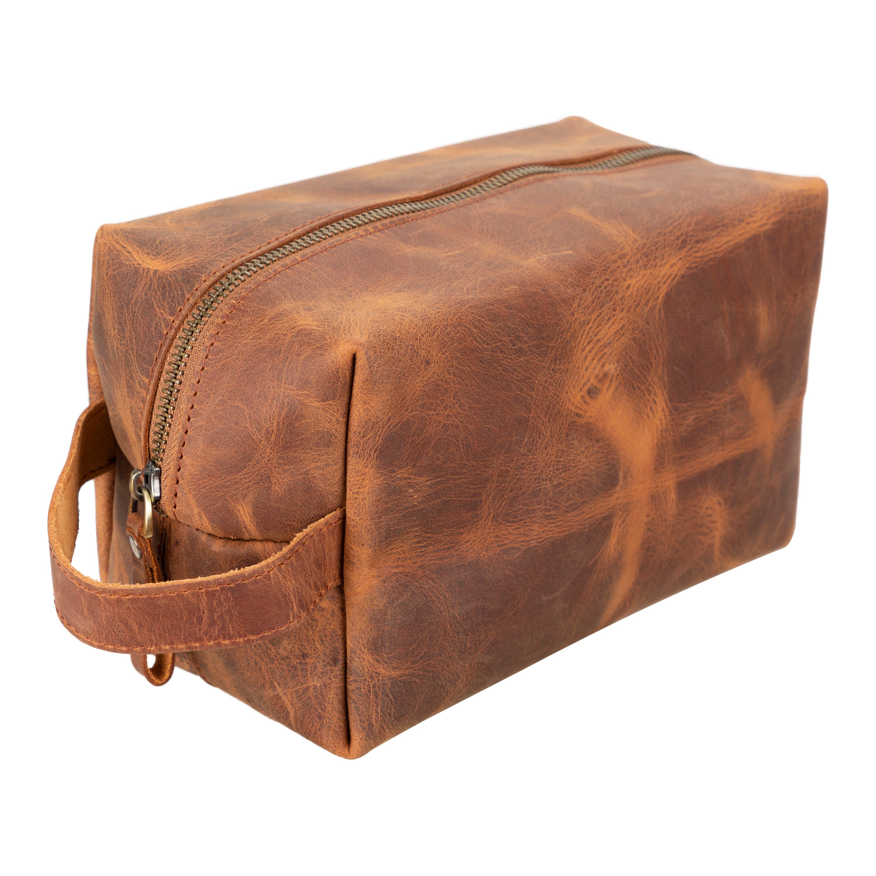 Trousse de toilette Eve en cuir, taille XL