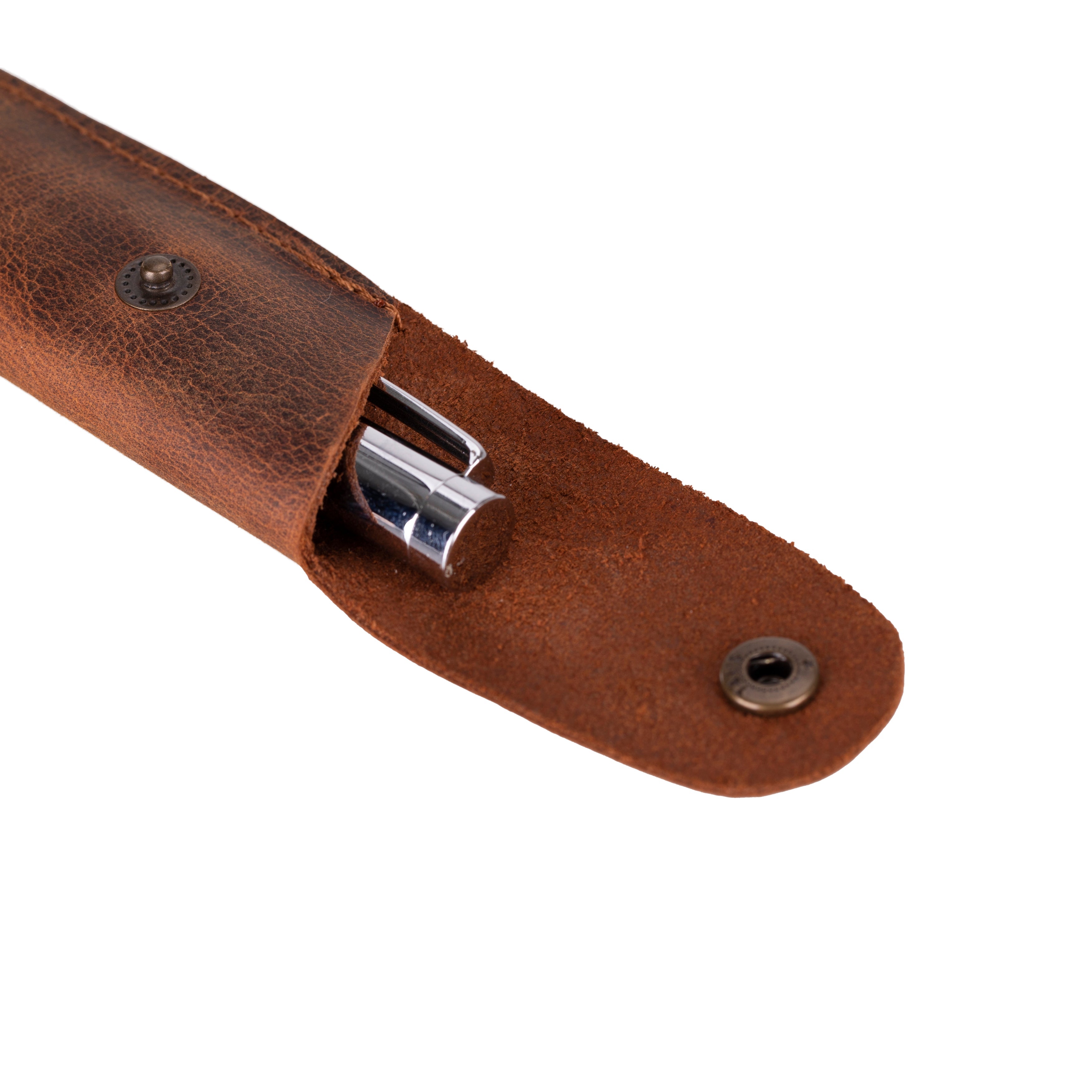 Étui à stylos en cuir Penna