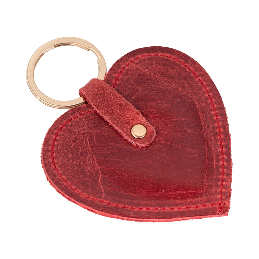 Cuore Leather Keyring