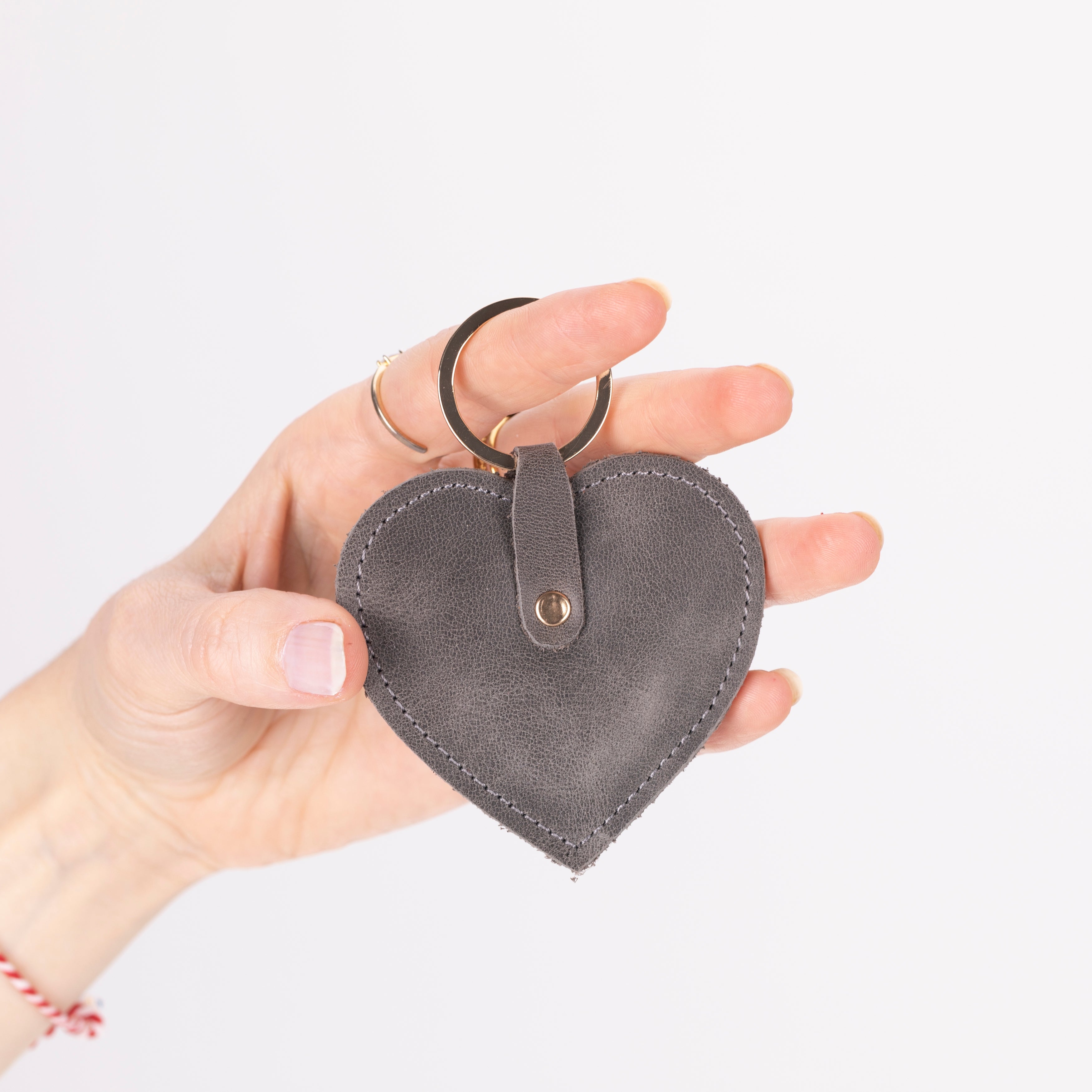 Cuore Leather Keyring