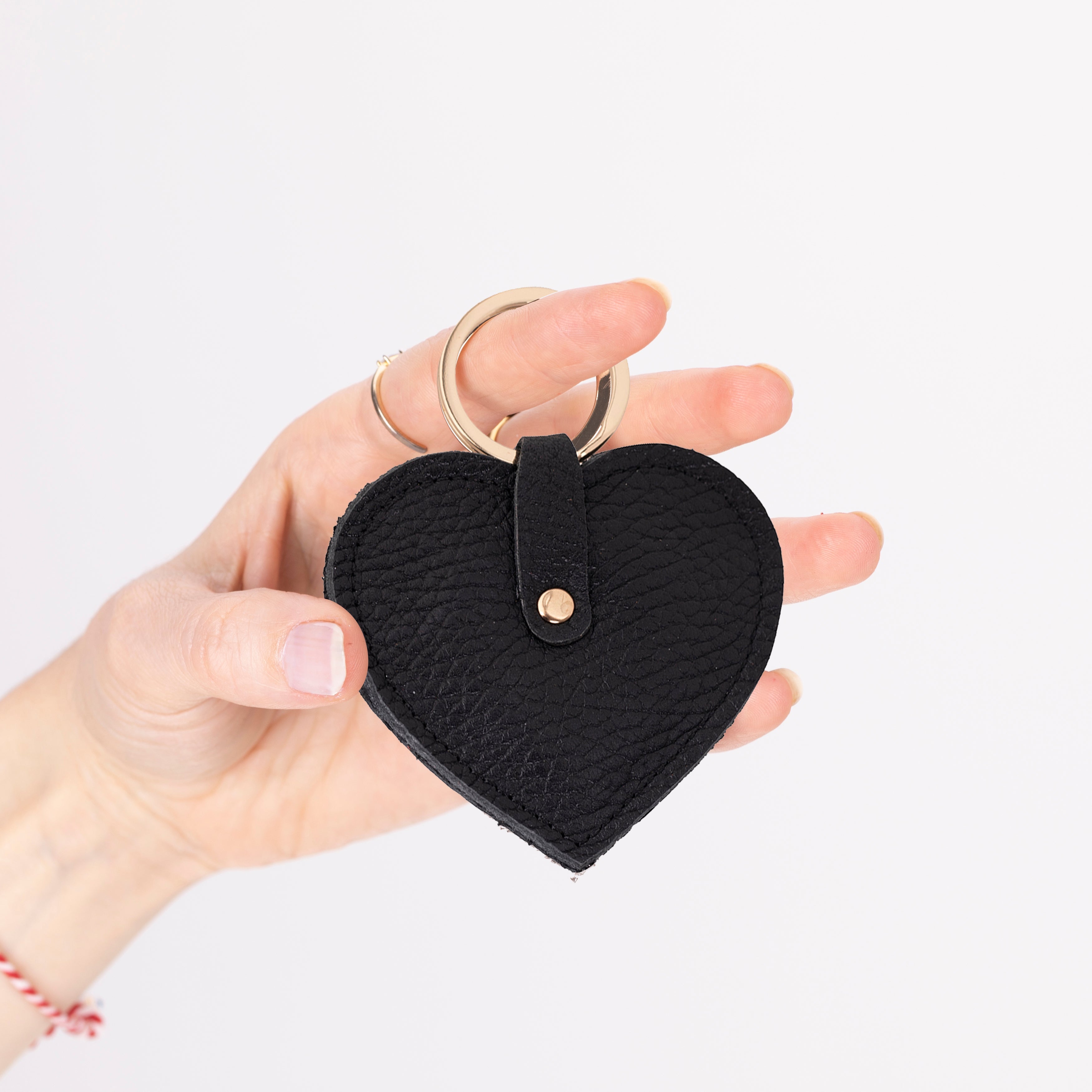 Cuore Leather Keyring