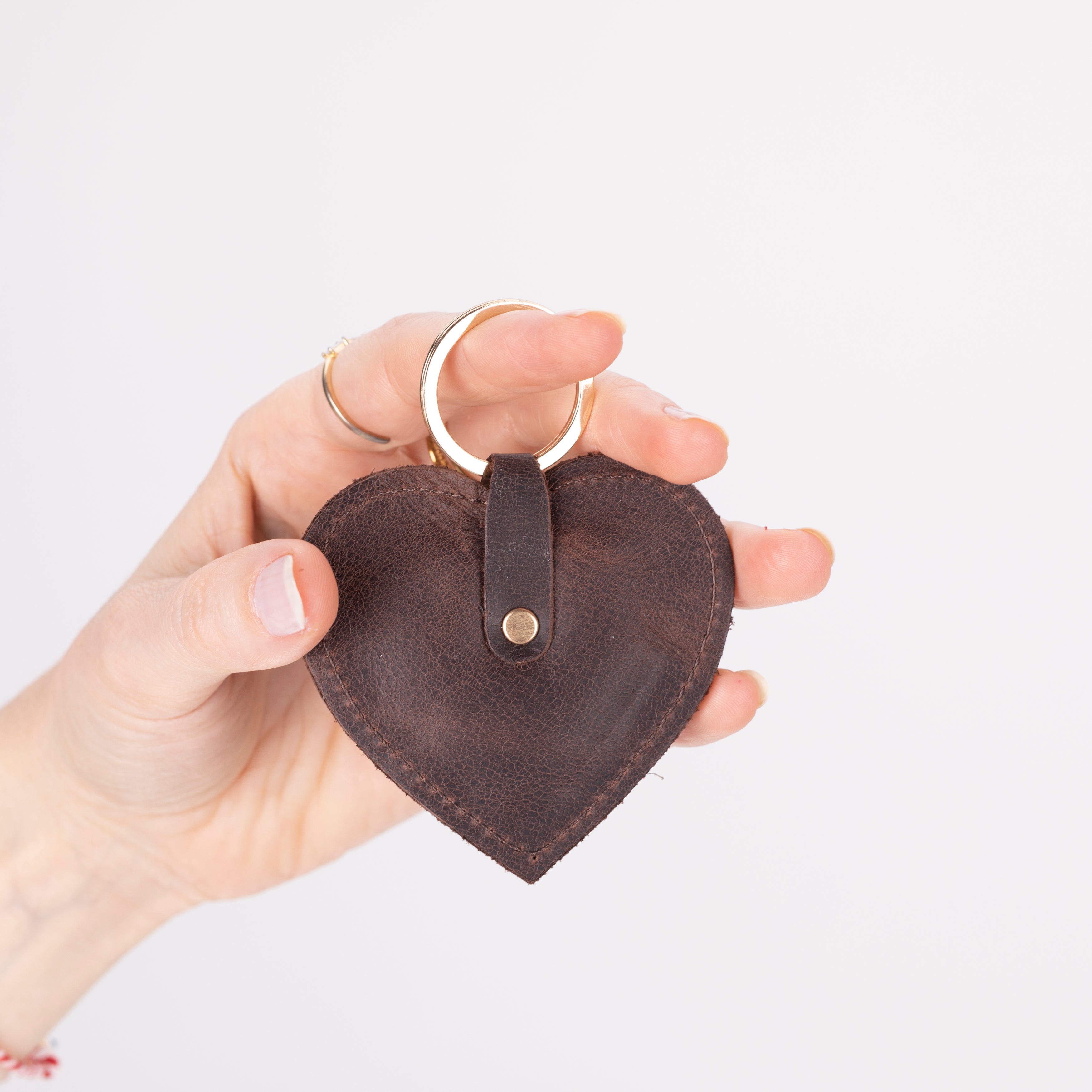 Cuore Leather Keyring