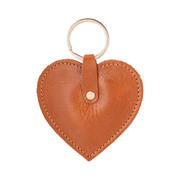 Cuore Leather Keyring