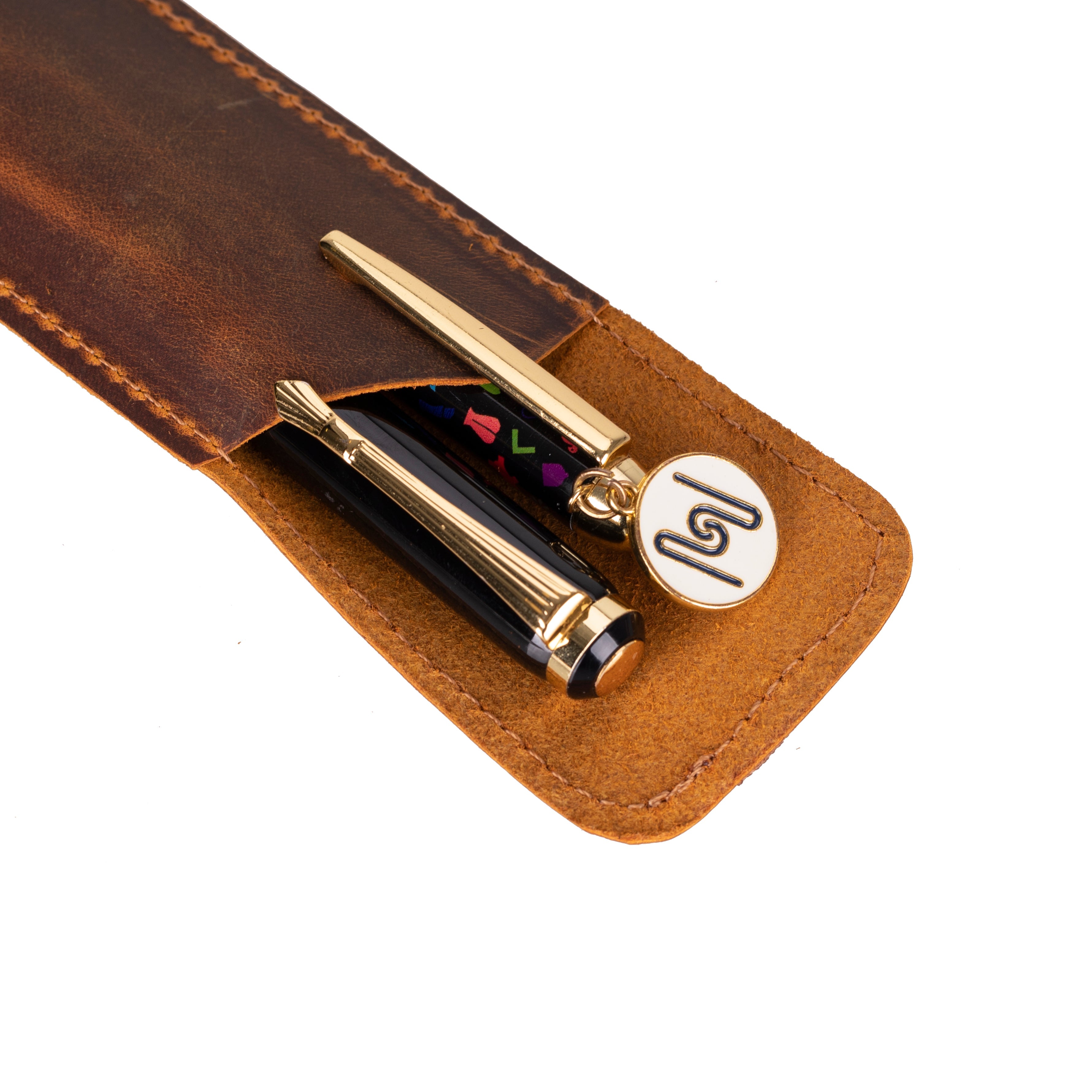 Étui à stylos en cuir Pelle
