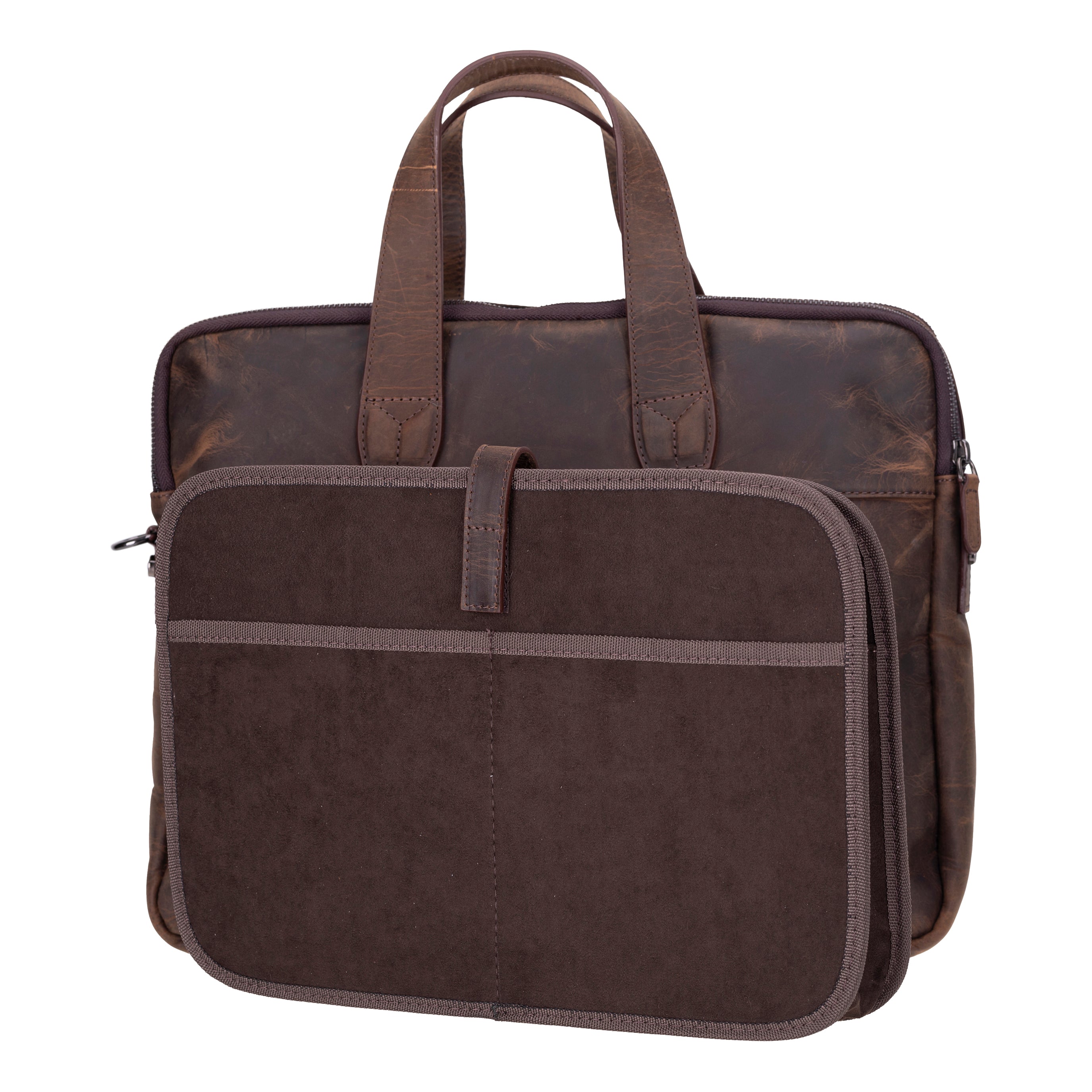 Mallette d'affaires en cuir Thasos pour ordinateur portable 16 pouces