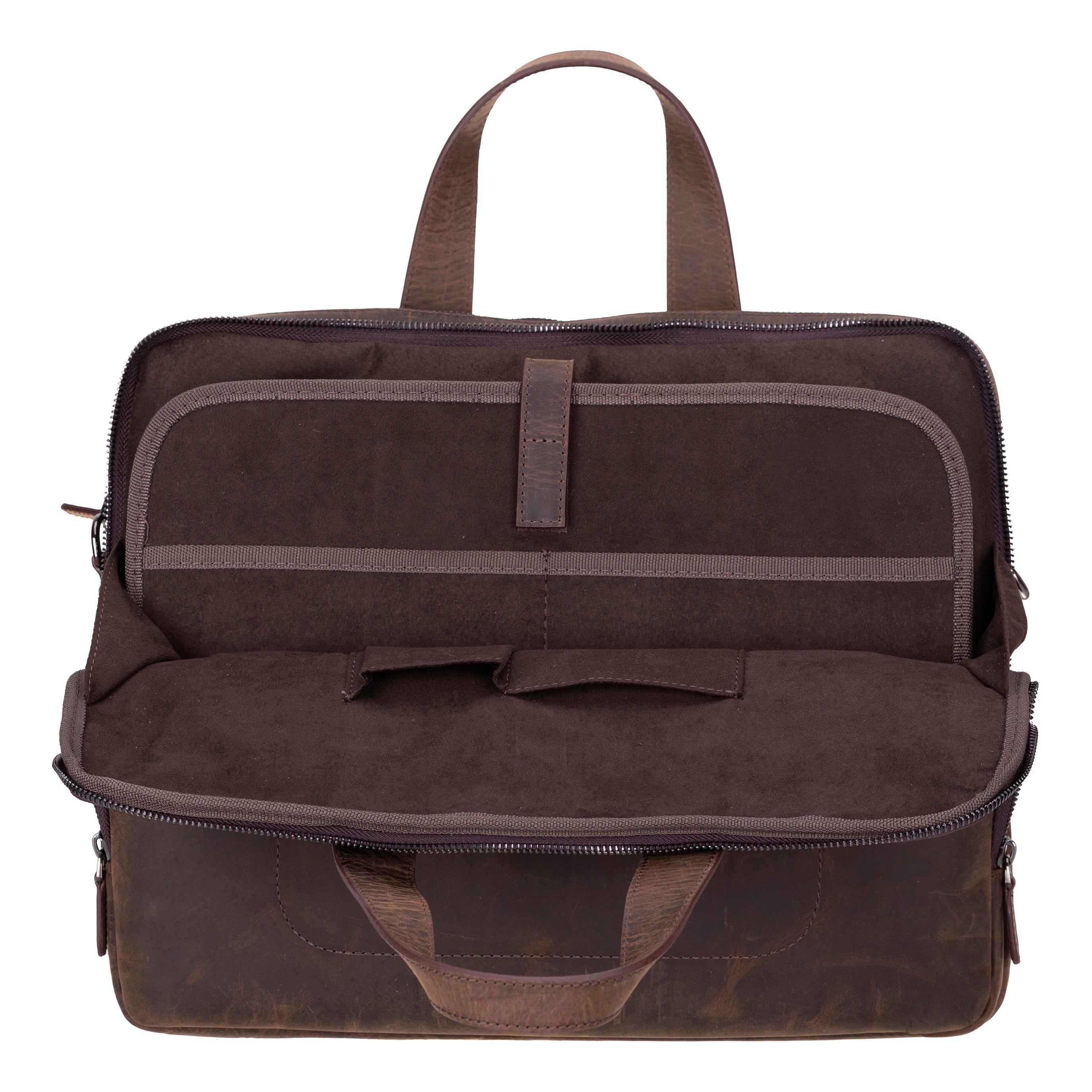 Mallette d'affaires en cuir Thasos pour ordinateur portable 16 pouces