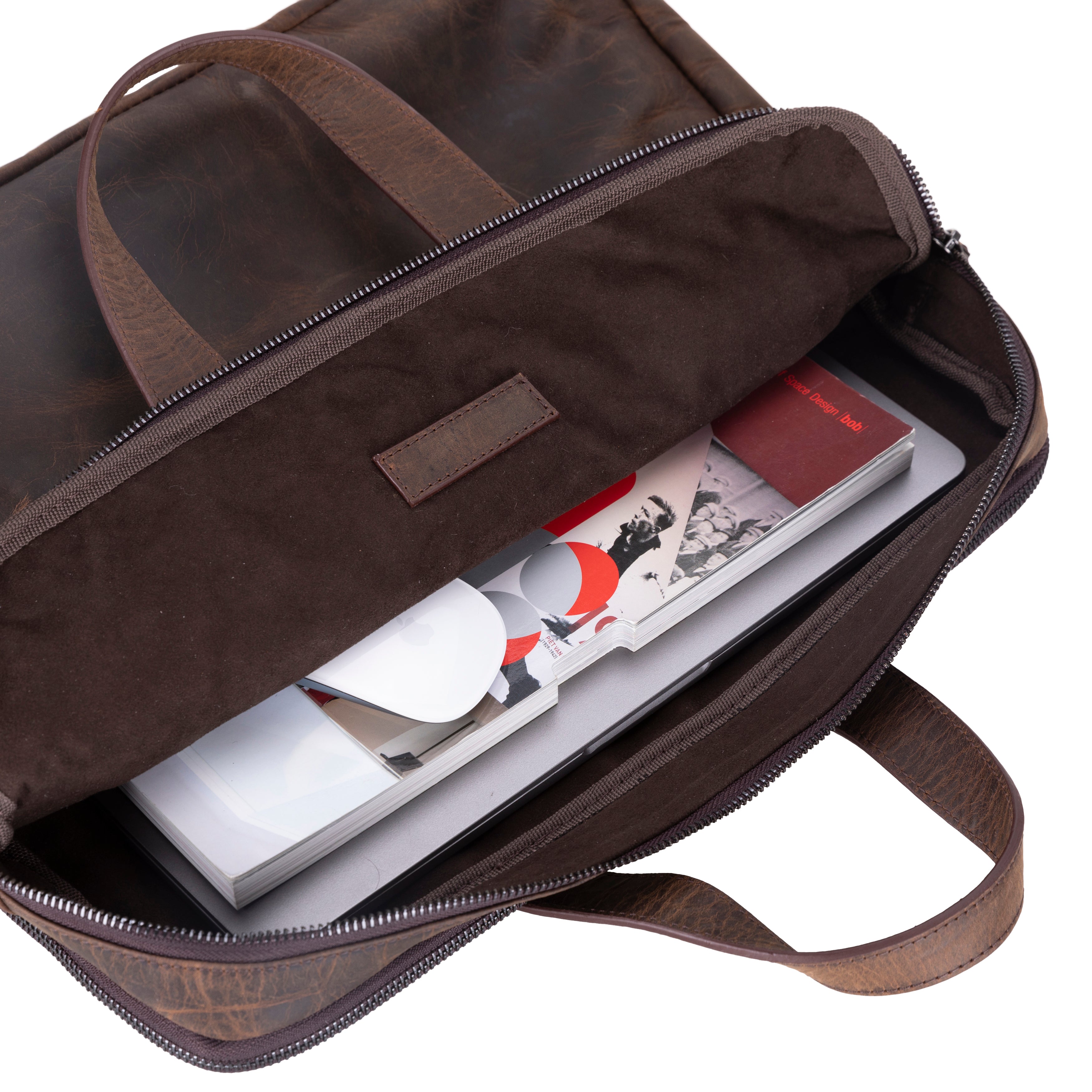 Mallette d'affaires en cuir Thasos pour ordinateur portable 16 pouces