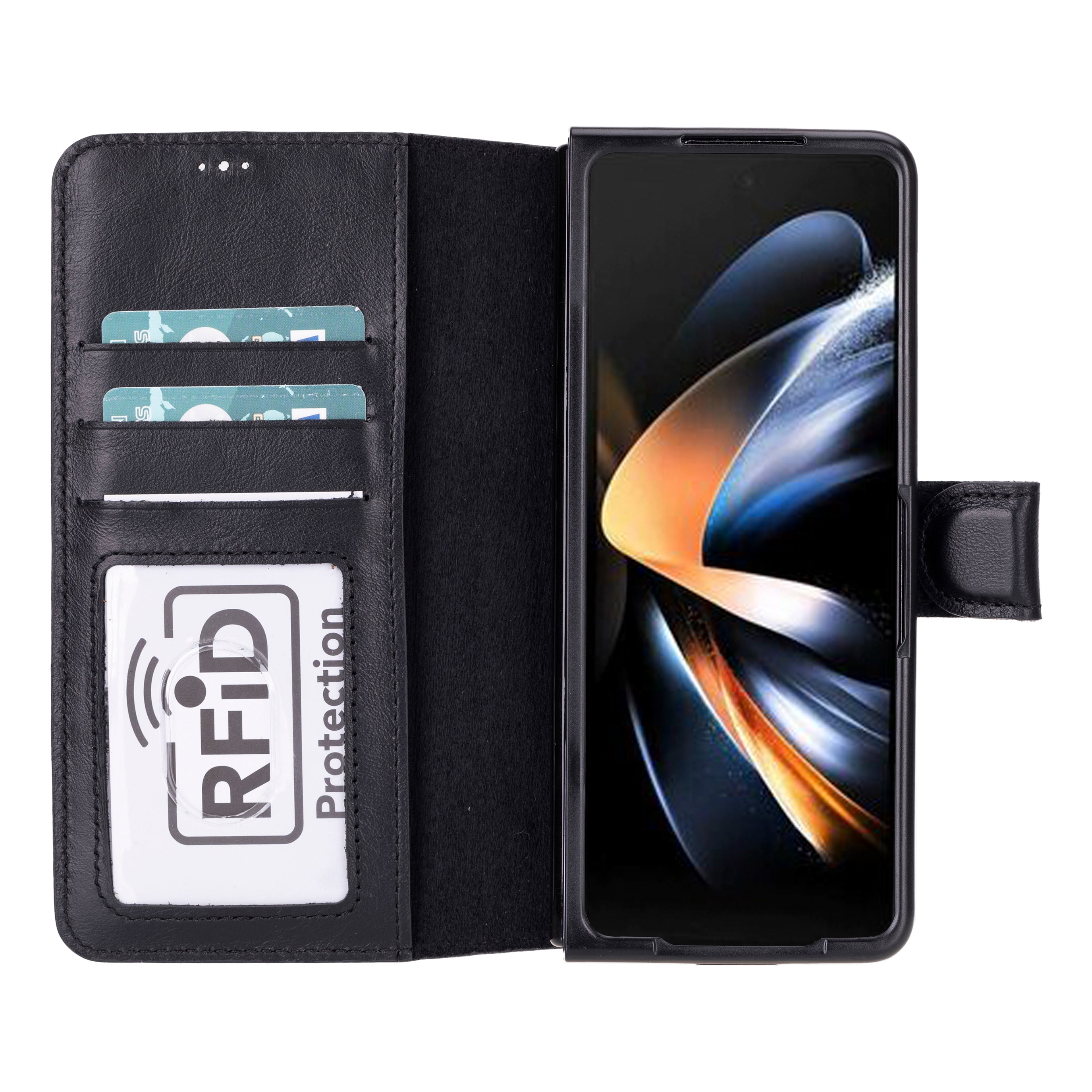 Wallet ID Leather Samsung Galaxy Z Fold 5 Folio Case