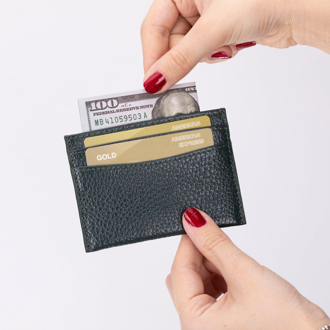 Porte-cartes en cuir Luxeyard