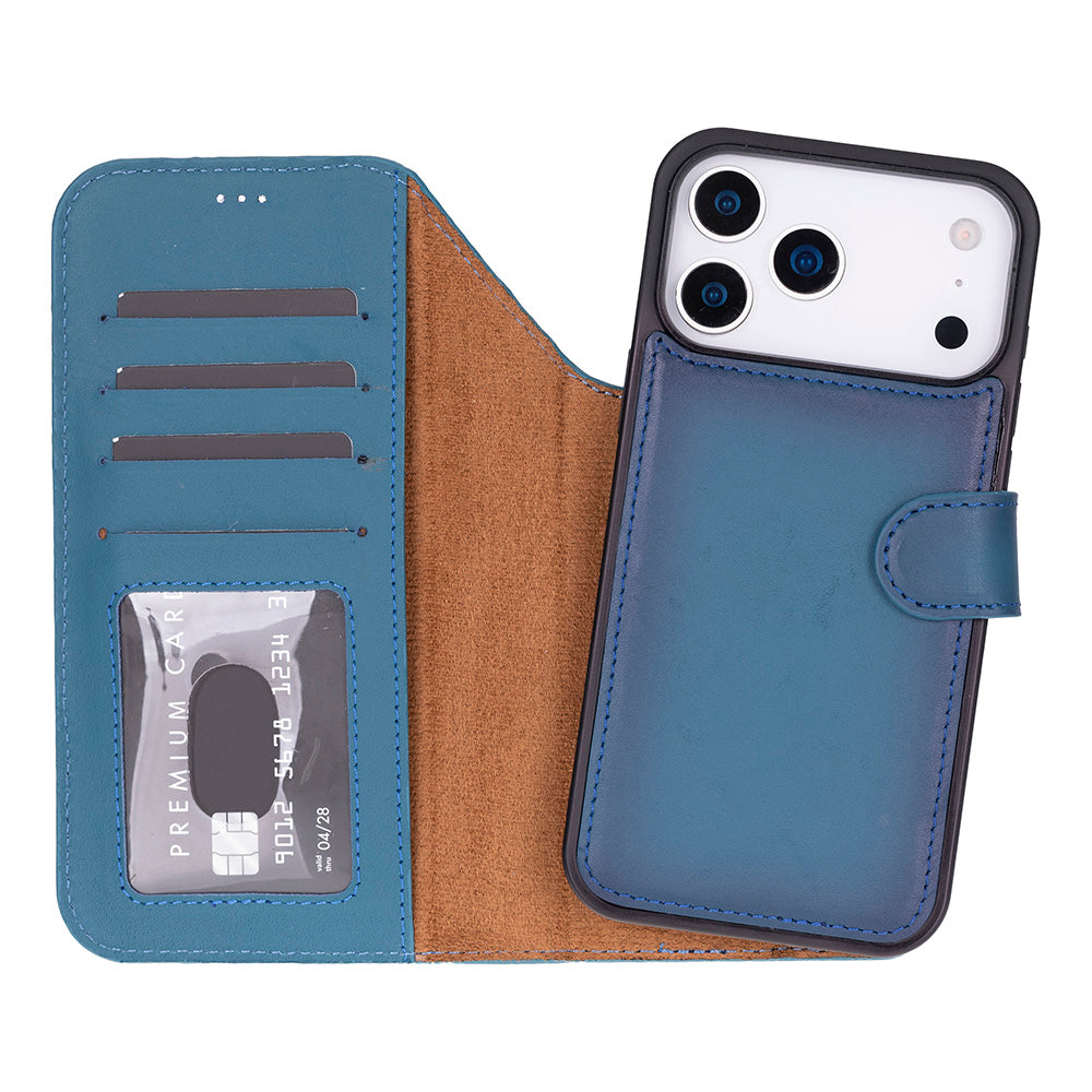 Magic iPhone 17 Pro Max Leather Detachable Wallet Case