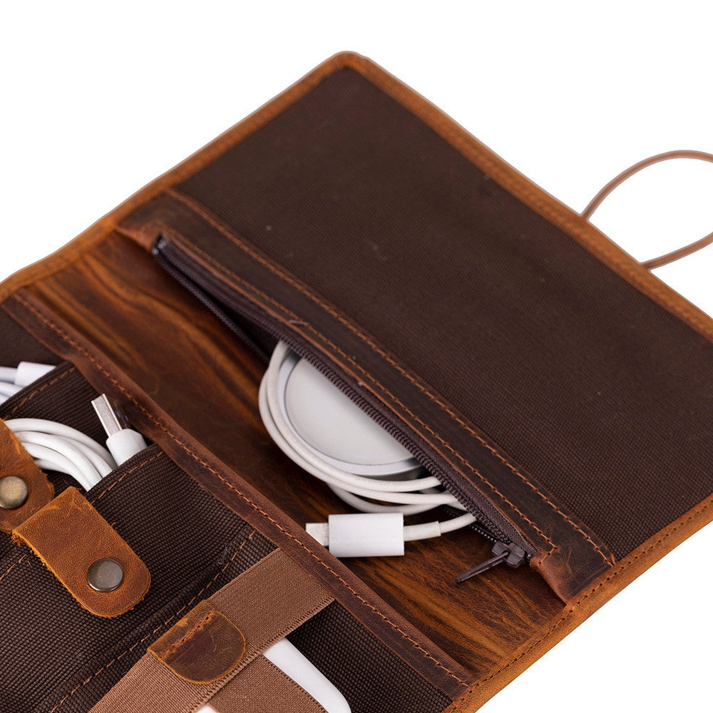 Pura Leather Cable Organizer