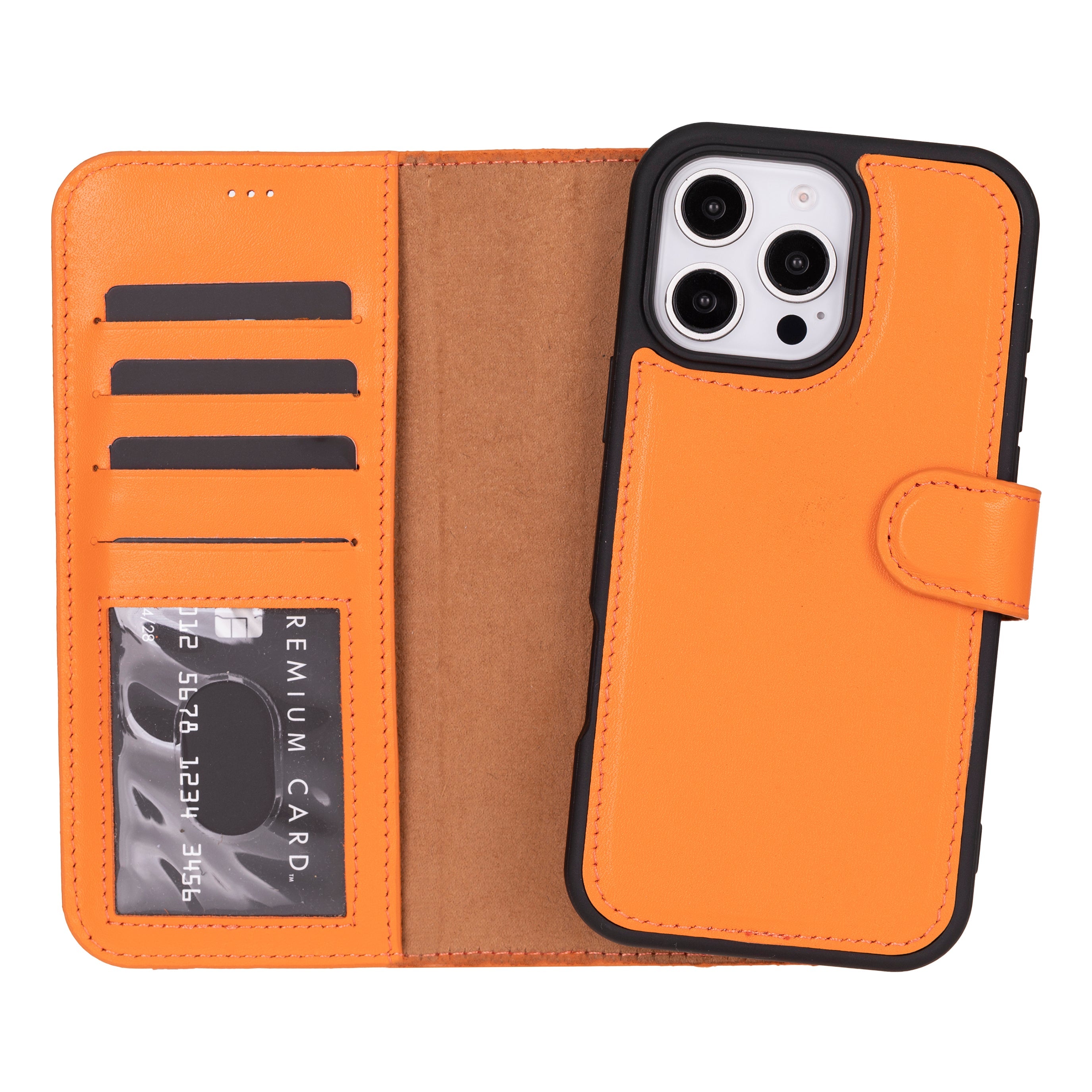 Magic iPhone 16 Pro Detachable Leather Wallet Case