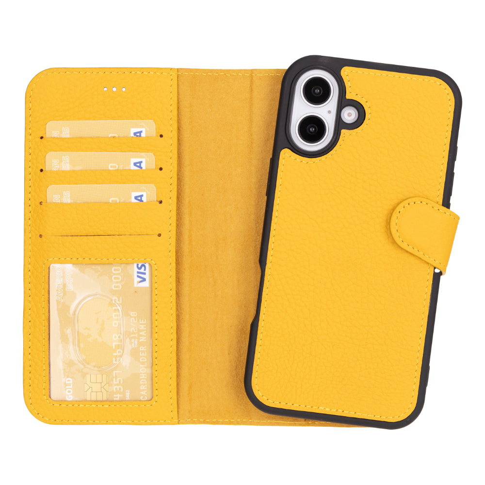 Magic iPhone 16 Plus Detachable Leather Wallet Case