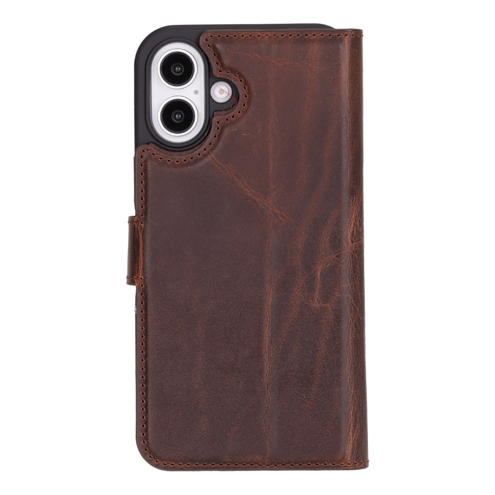 Magic iPhone 16 Plus Detachable Leather Wallet Case