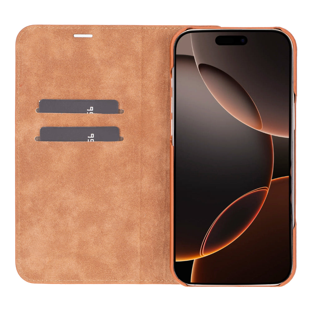 Sonat Leather iPhone 16 Pro Max Folio Case