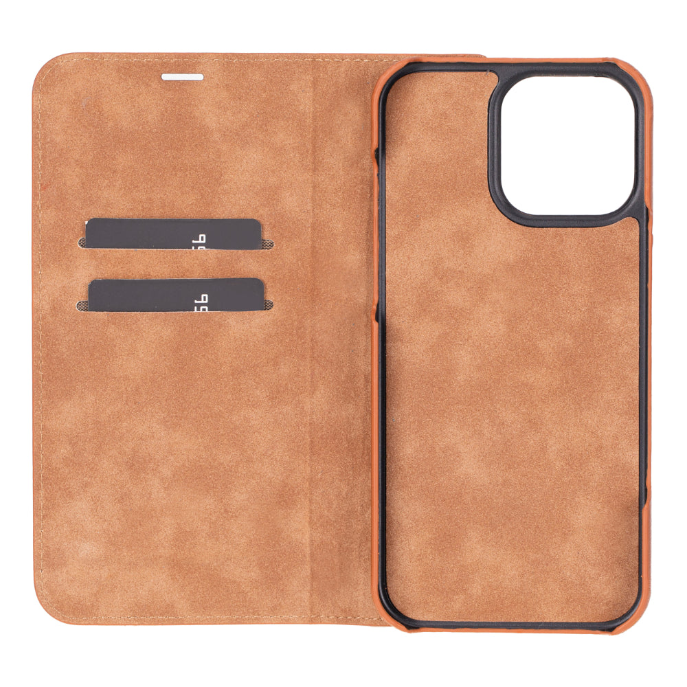 Sonat Leather iPhone 16 Pro Max Folio Case