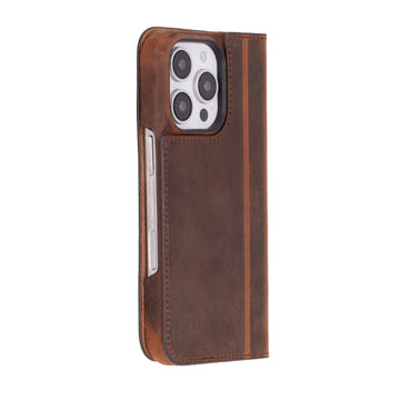 Sonat Leather iPhone 16 Pro Folio Case