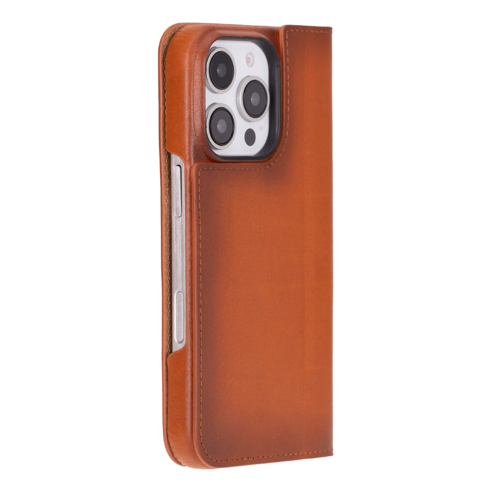 Sonat Leather iPhone 16 Pro Folio Case