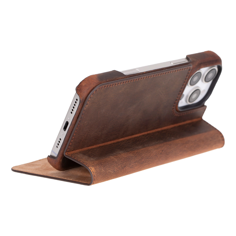 Sonat Leather iPhone 16 Pro Folio Case