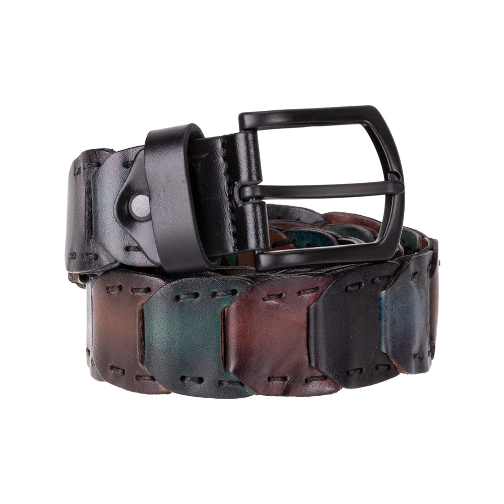 Ceinture en cuir tressé Vista pour homme