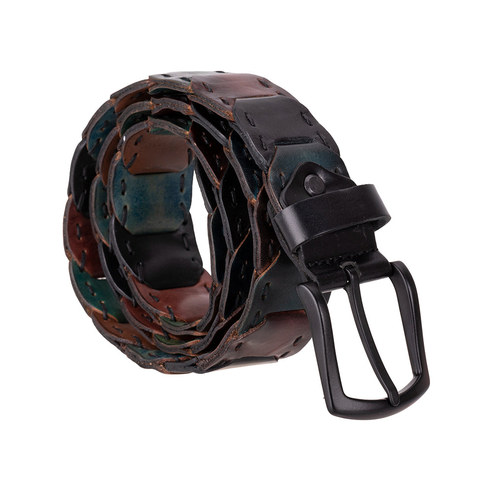 Ceinture en cuir tressé Vista pour homme