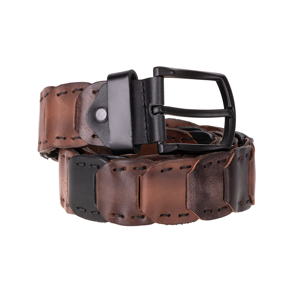Ceinture en cuir tressé Vista pour homme