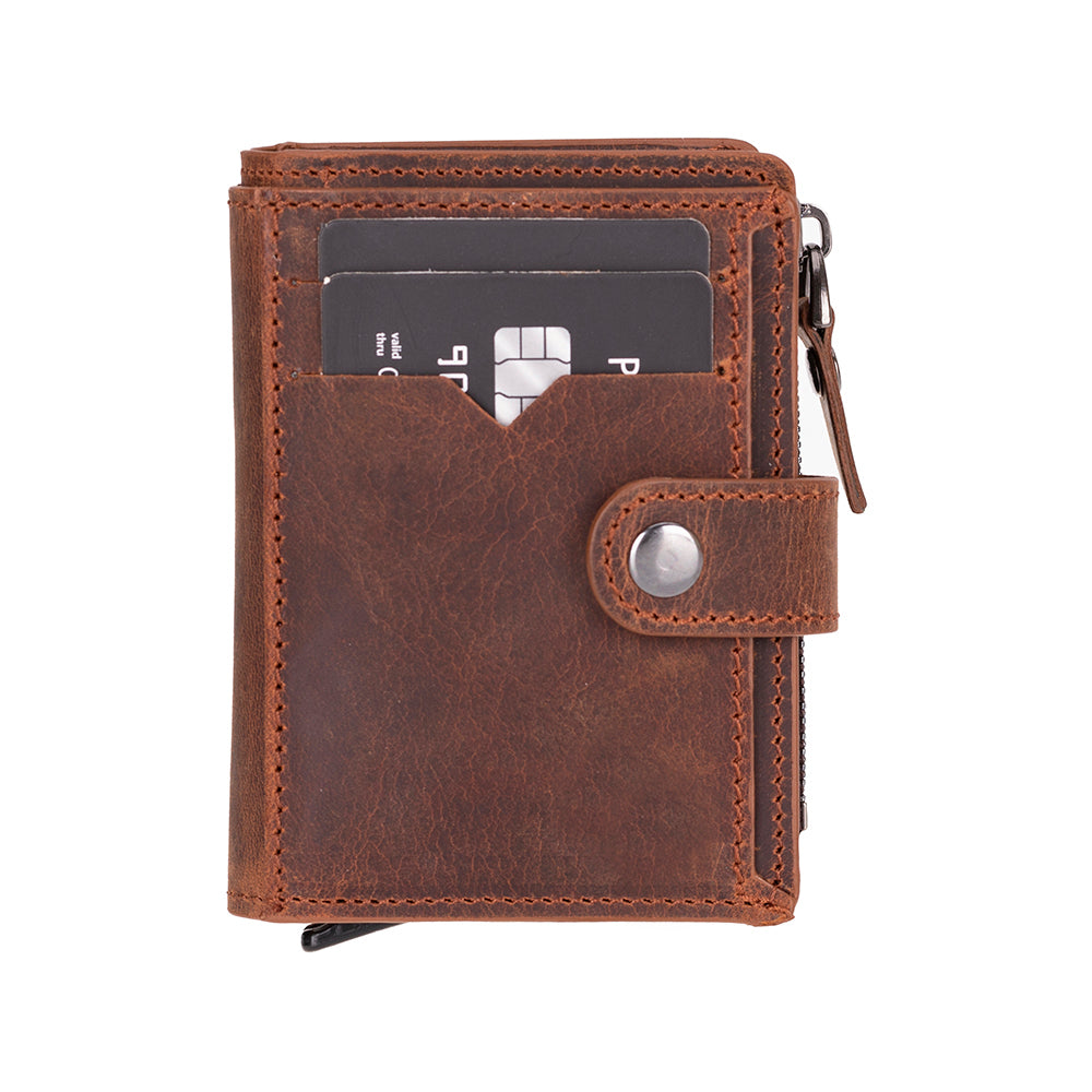Porte-cartes pop-up en cuir Rodos