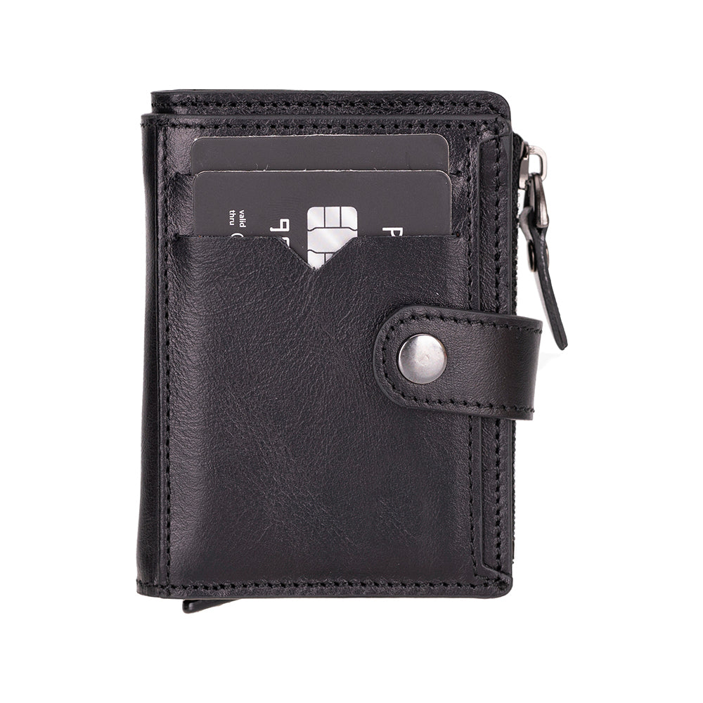 Porte-cartes pop-up en cuir Rodos