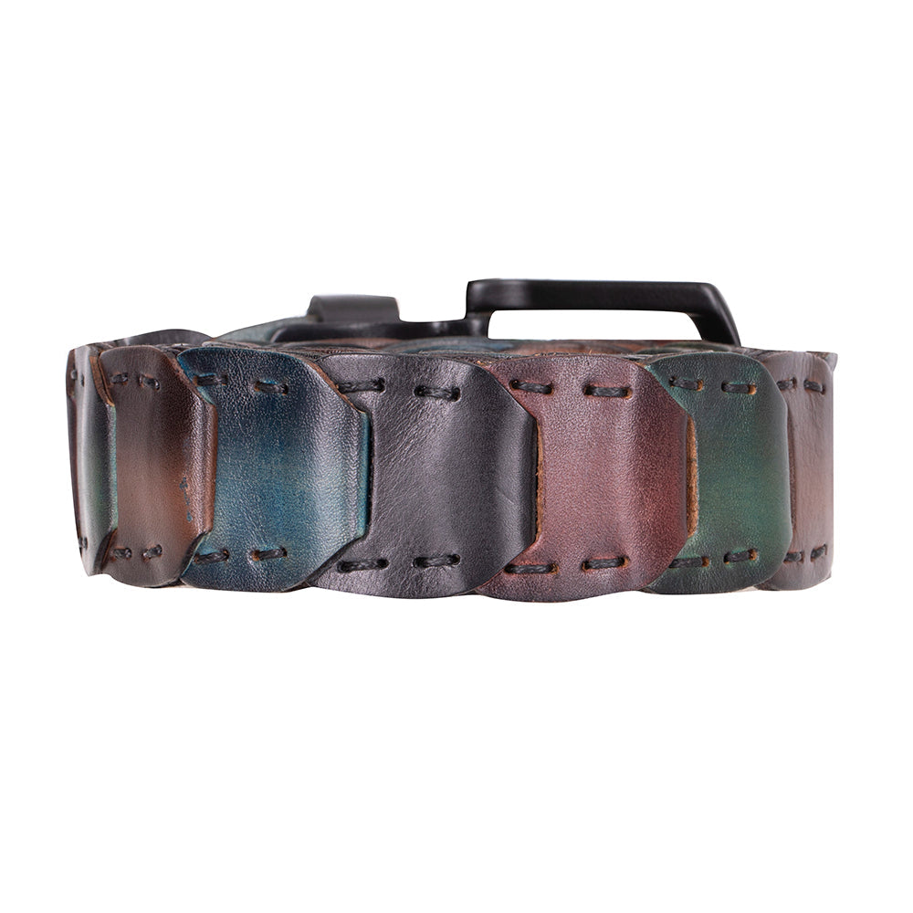 Ceinture en cuir tressé Vista pour homme