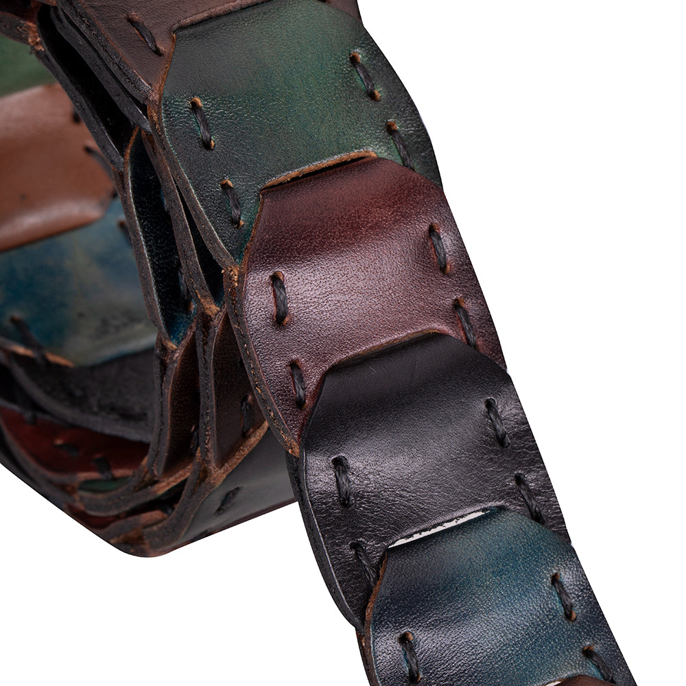 Ceinture en cuir tressé Vista pour homme