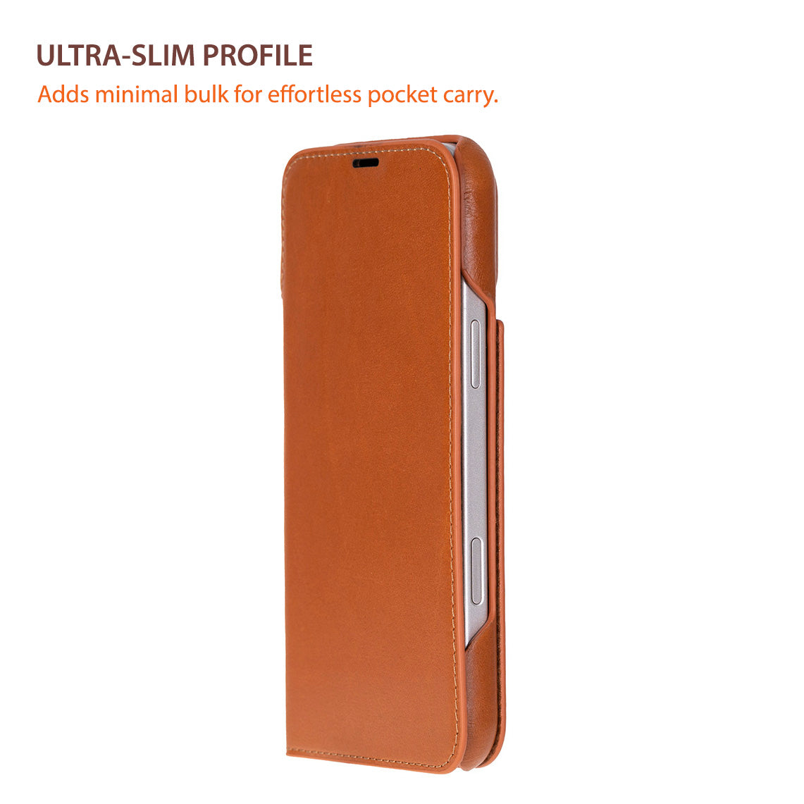Sonat Leather iPhone 17 Pro Folio Case