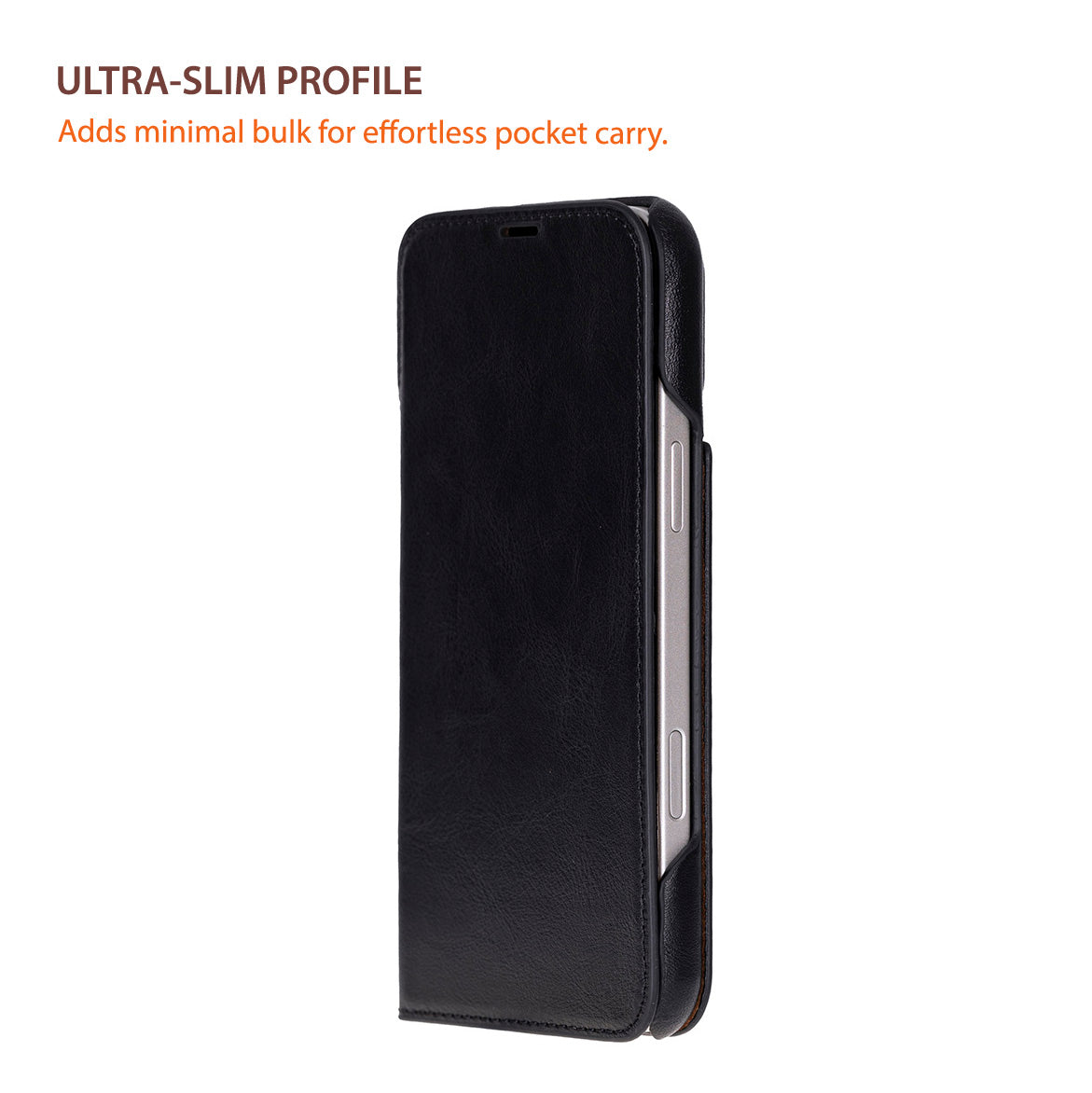 Sonat Leather iPhone 17 Pro Folio Case