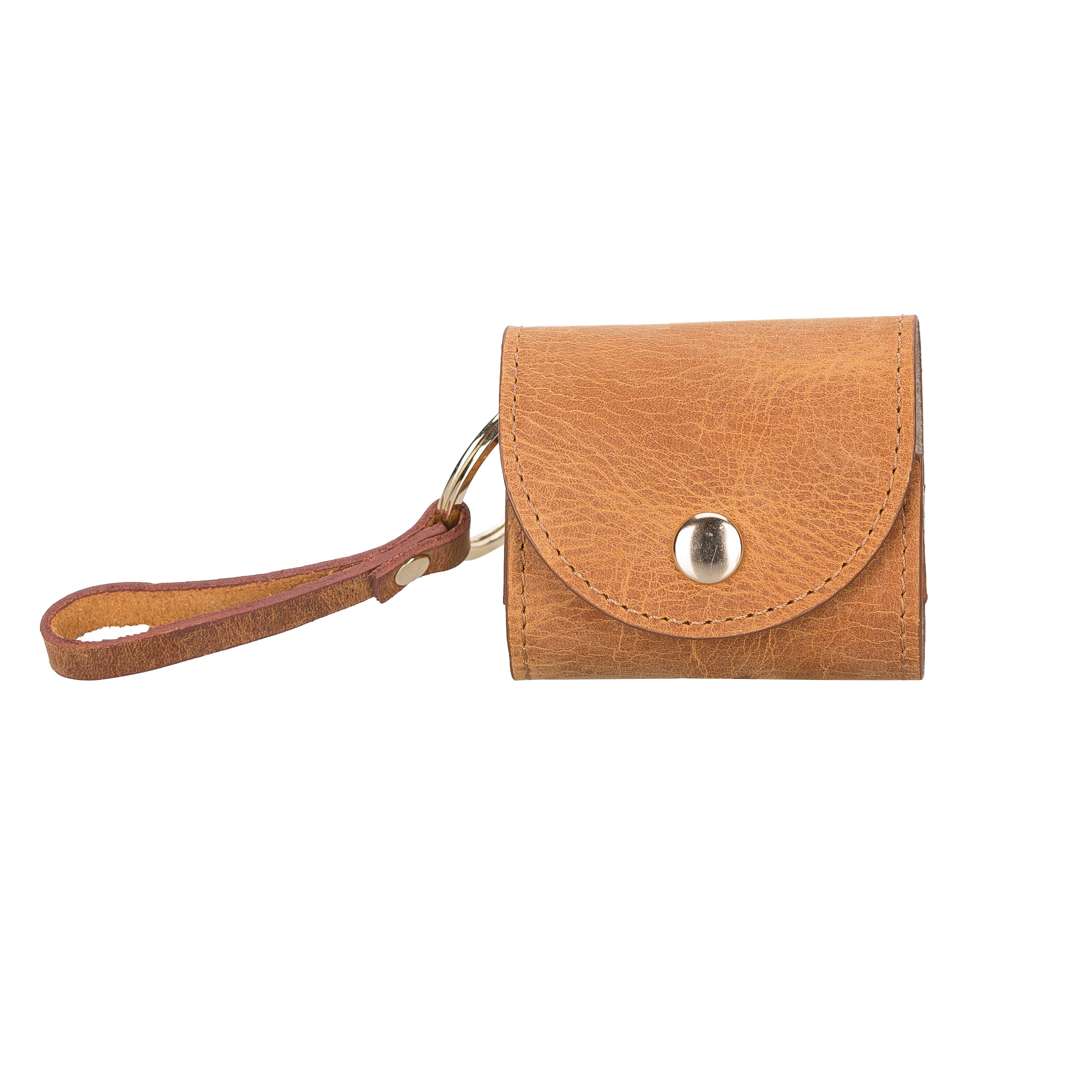 Mai Snap AirPods 3 and AirPods 4 Leather Case with Hook