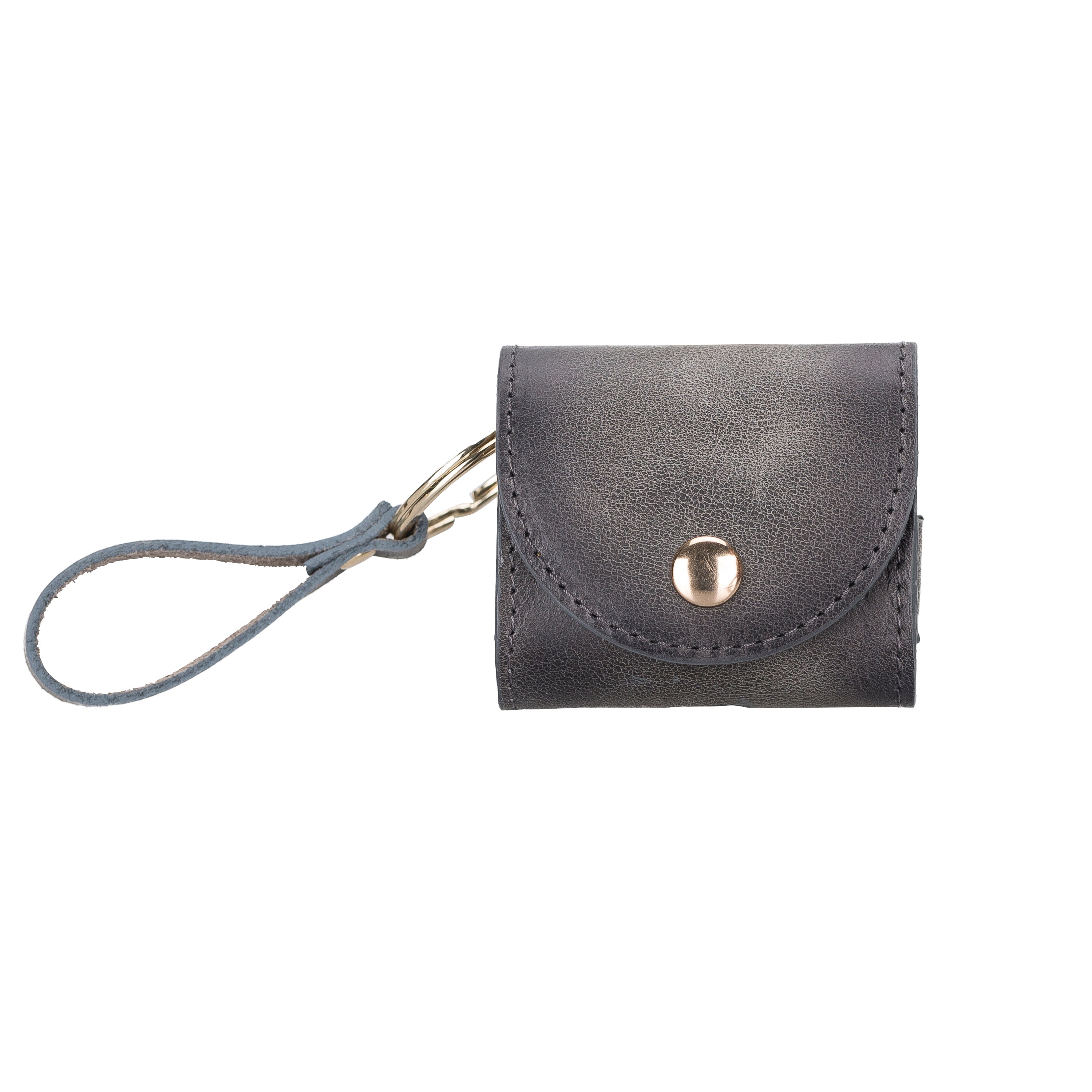 Mai Snap AirPods 3 and AirPods 4 Leather Case with Hook