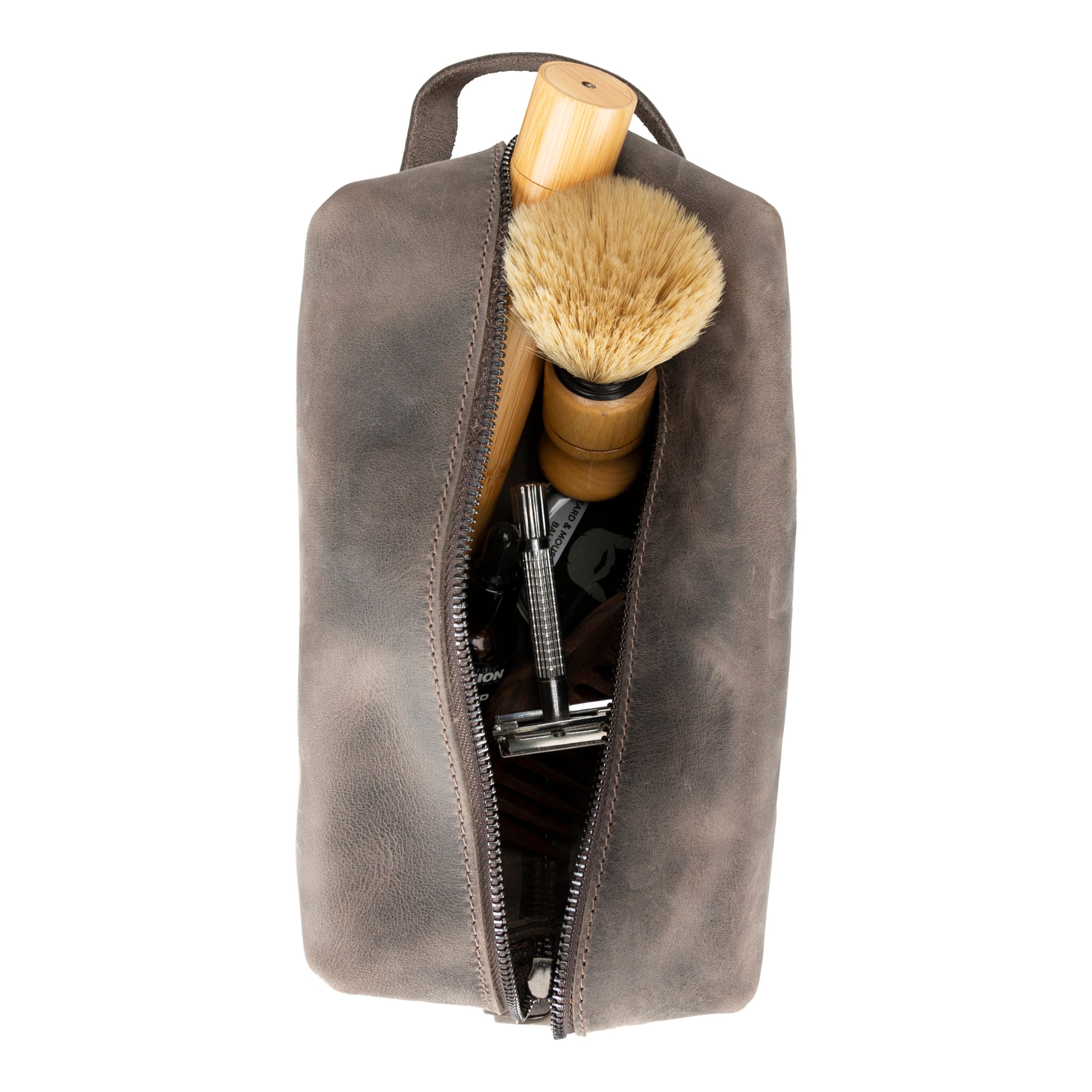 Trousse de toilette Eve en cuir, taille XL