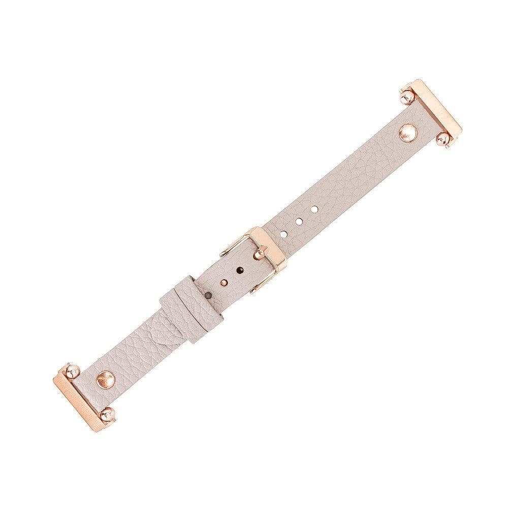 Leather Fitbit Watch Bands - Ferro Rose Trok Style F3