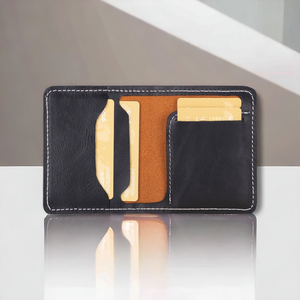 Porte-cartes polyvalent en cuir