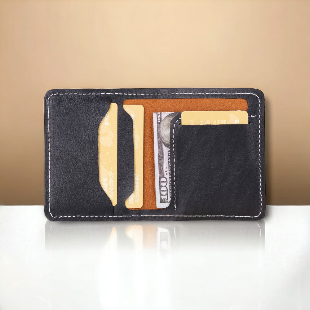 Porte-cartes polyvalent en cuir