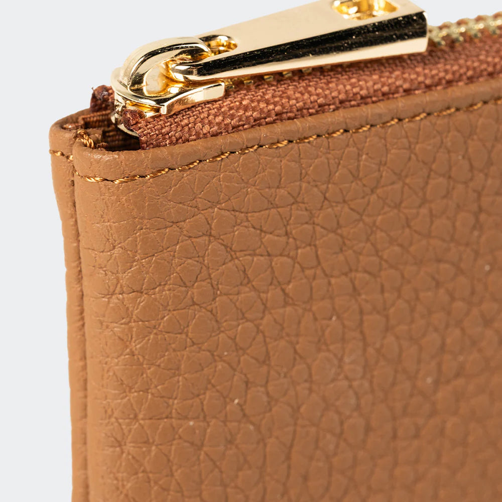 3002 Unisex Leather Coin Purse With Zipper